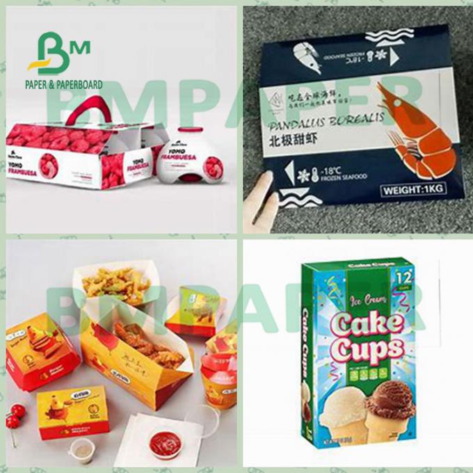Placa revestida do alimento do lado do produto comestível um para Fried Chicken Boxes