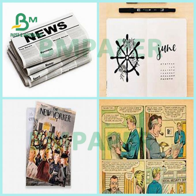 Boas folhas imprimindo impermeáveis do papel do papel de jornal do efeito para compartimentos