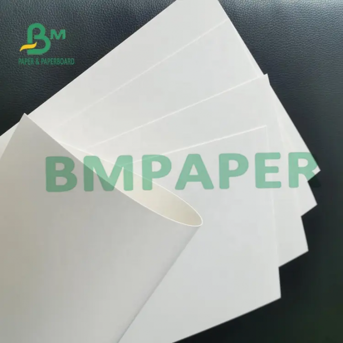 255g alto - papel de marfim revestido do baixo cartão branco volumoso do grama único para a escrita