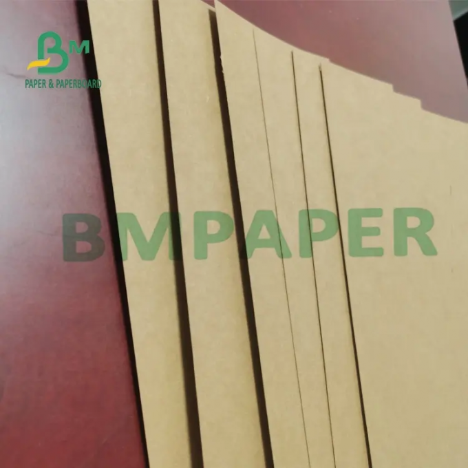 papel de embalagem industrial elástico Unbleached do papel de embalagem de saco de 350g Brown