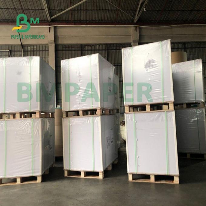Folhas de papel sintéticas do ANIMAL DE ESTIMAÇÃO branco lustroso com o de alta qualidade para a impressão