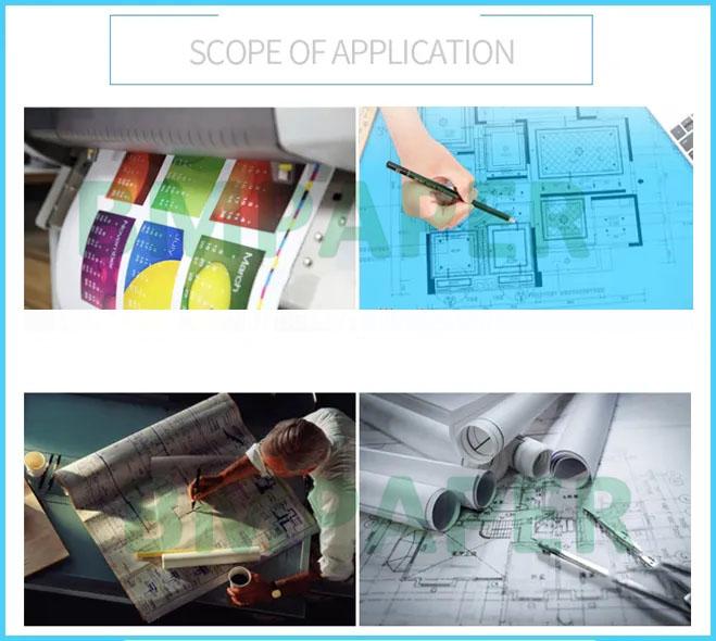 80gsm único - papel de modelo tomado partido para impressoras do CAD 30