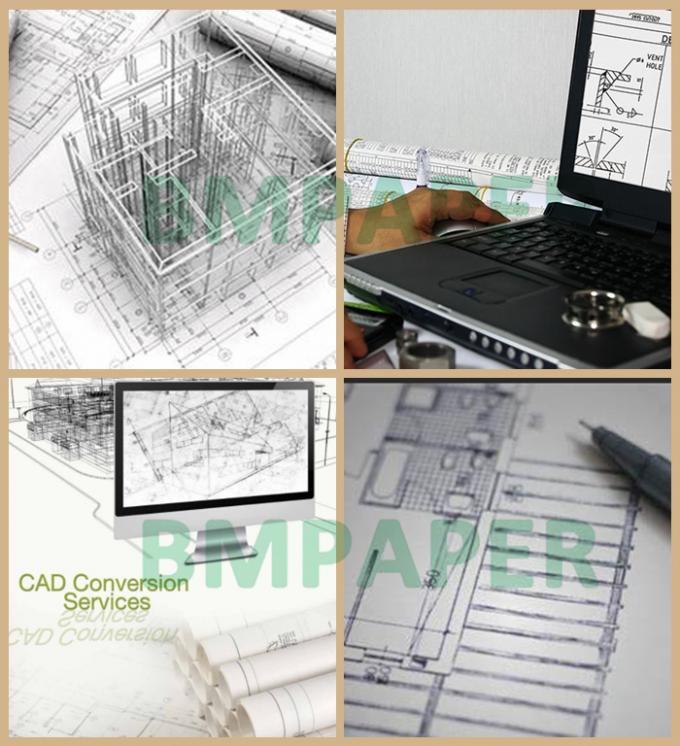 Papel sem revestimento de 20LB CAD para a impressora Clear Image de HP 30