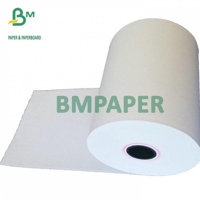 rolo de papel térmico da caixa registadora branca alta de 48g 55g para a máquina da posição