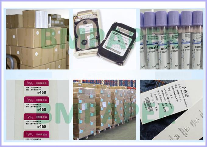 papel 200um sintético térmico para a alta temperatura da etiqueta de envio resistente