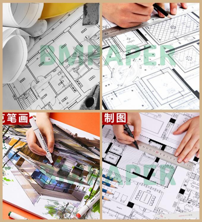 Papel técnico de HP 20lb CAD para a alta velocidade dos desenhos que imprime 30