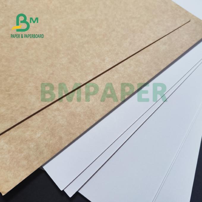 o branco do uniforme 325gsm revestiu o papel traseiro de Kraft para o pão de embalagem 70 x 100cm