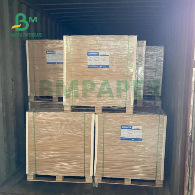 o branco do uniforme 325gsm revestiu o papel traseiro de Kraft para o pão de embalagem 70 x 100cm