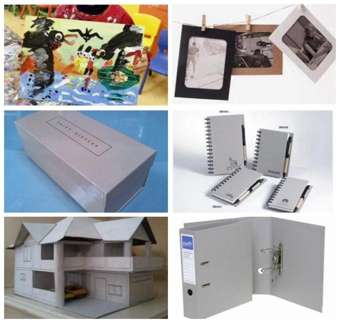 Tampa de Kraft Book Binding do desenhista do cartão de Gray Book Board Binders Board