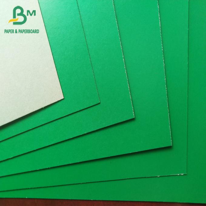 Parte superior envernizada verde Grey Back Paper Board do cartão 1.2mm das pastas de arquivos