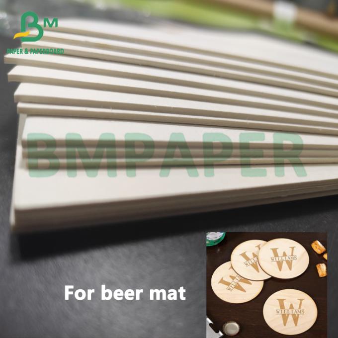 Cerveja alta branca natural Mat Board da placa de polpa de madeira 600um da absorvência
