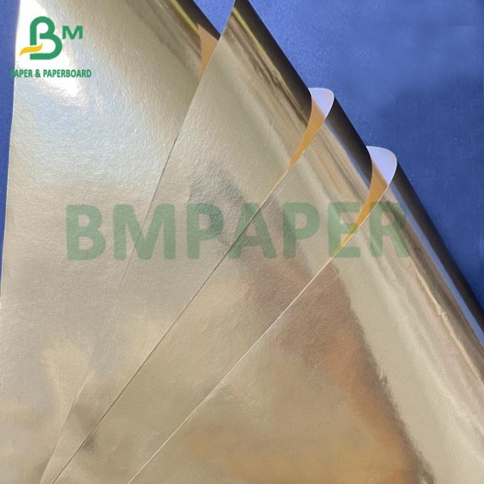 Smooth 80gsm Wet Strength Silver Golden Aluminum Metallized Paper