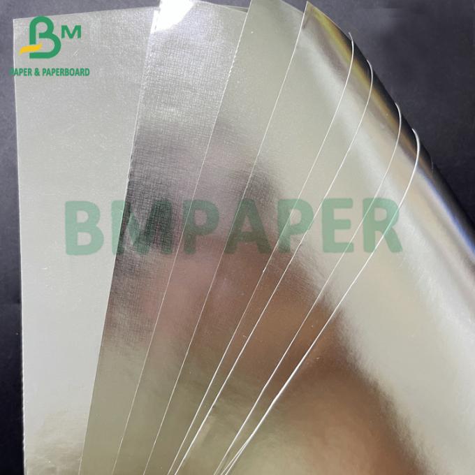 Smooth 80gsm Wet Strength Silver Golden Aluminum Metallized Paper
