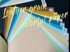 da placa de couro da grão de 150gsm 230gsm papel colorido da textura para o ofício obrigatório