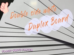 Placa duplex revestida branca de dois lados de papelão branco de 1mm 540gsm