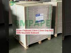 Cartão de borracha marrom de 2,0 mm e 2,5 mm, traseiro cinza, 100% cartão reciclável