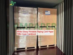 Papel de cartão branco brilhante imprimível de 110 libras