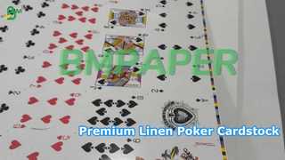 Cartolina de pôquer texturizada de linho premium BMPAPER