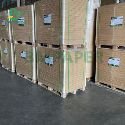 o branco do uniforme 325gsm revestiu o papel traseiro de Kraft para o pão de embalagem 70 x 100cm