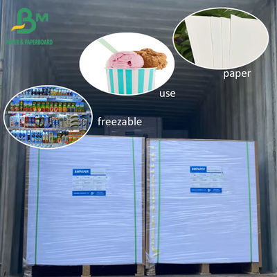 275g 300g Plopboard Papel congelado para bebidas frias gelado taça taça caixa de embalagem de alimentos