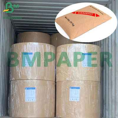 30 lb 40 lb Resistente a explosões Castanho Papel Kraft Natural Para Sacos de Cimento