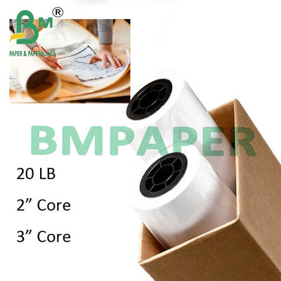 24 &quot; x 150ft 2 &quot; Core 20lb Plotting Paper para desenho CAD 5 rolos / caixa