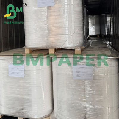 28g 33mm Food Grade Kraft Paper Roll For Drink Straw Packaging 6000m