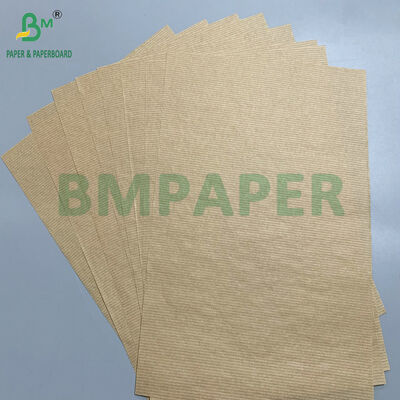 Papel Kraft Canelado Premium Natural 50gsm 60gsm para Embrulho de Presentes e Artesanato