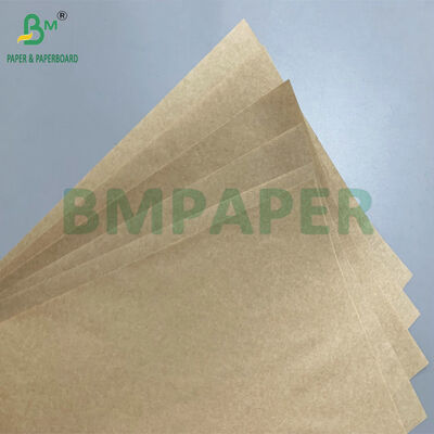 Papel Manteiga Marrom 30gsm 35gsm Resistente a Gordura Não Tóxico para Sanduíches, Hambúrgueres e Batatas Fritas