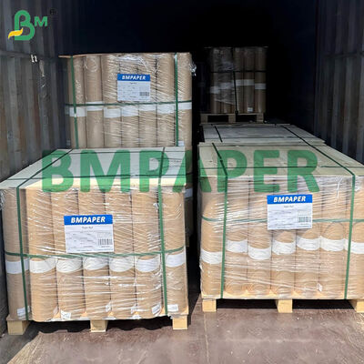 papel de embalagem com nervuras 40gsm 26inches por 31inches que envolve a máquina amarela dourada de Kraft vitrificou um lado