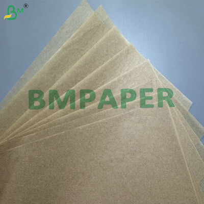 12"x100ft Greaseproof não branqueado 30gm 40gm papel de pergaminho não pegajoso papel de silicone