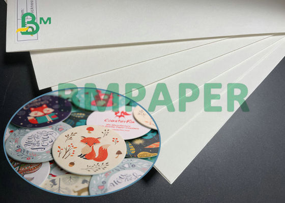 A madeira natural reduz a polpa o papel sem revestimento 0.7MM da pousa-copos 1MM para a cerveja Mat Pads