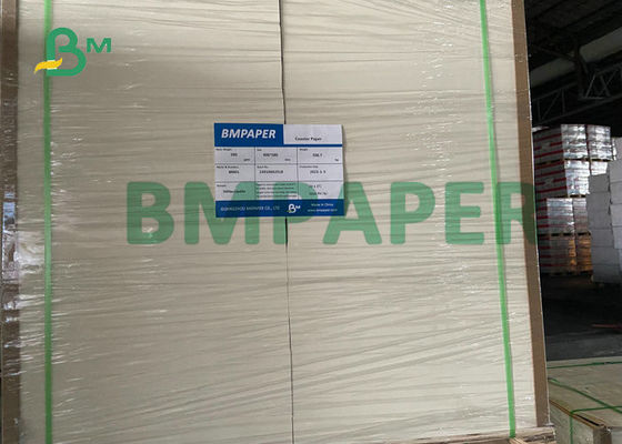 A madeira natural reduz a polpa o papel sem revestimento 0.7MM da pousa-copos 1MM para a cerveja Mat Pads