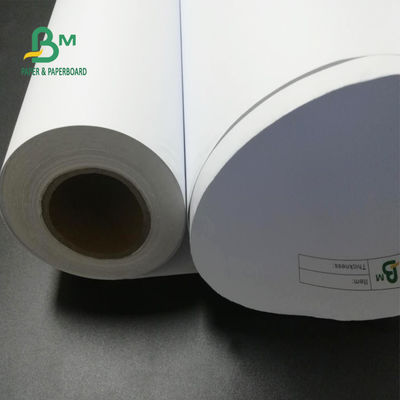 24&quot; x 150ft 92 rolo bond sem revestimento 2&quot; do papel de plotador do brilho 20lb CAD núcleo