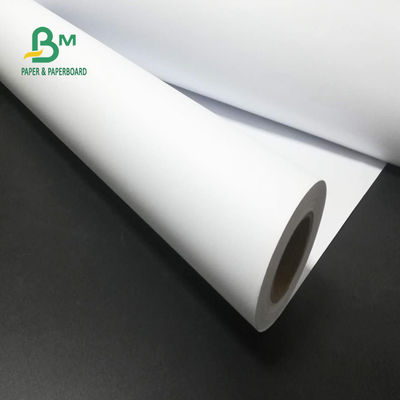 24&quot; x 150ft 92 rolo bond sem revestimento 2&quot; do papel de plotador do brilho 20lb CAD núcleo