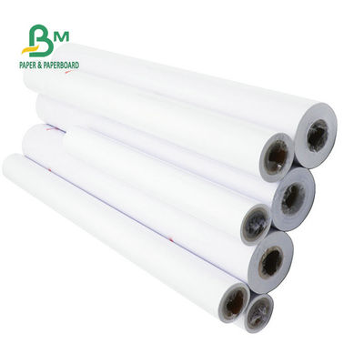 Papel de plotador sem revestimento 24" de Rolls 20# da ligação do CAD do formato largo x 150'