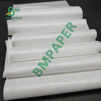 produto comestível branco claro de papel de embalagem de 30gsm 40gsm MG único à prova de graxa