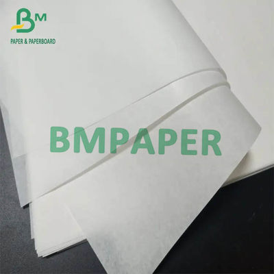 produto comestível branco claro de papel de embalagem de 30gsm 40gsm MG único à prova de graxa