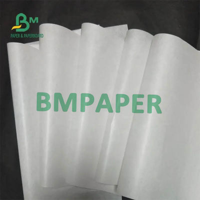 produto comestível branco claro de papel de embalagem de 30gsm 40gsm MG único à prova de graxa