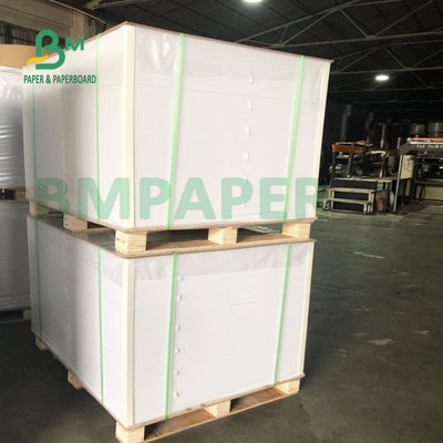 Folhas de papel sintéticas brancas lustrosas, papel da etiqueta do ANIMAL DE ESTIMAÇÃO impermeável para a impressão
