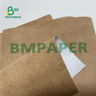 Resistência de rasgo de Tote Bag Washable Kraft Paper com uma cor branca lateral