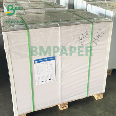 Papel de placa tomado partido dobro 12&quot; do texto C2S X 18&quot; branco alto de 80# 100#