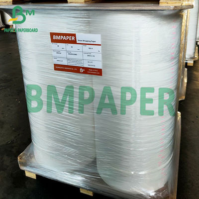 papel de envolvimento do alimento 28gsm, produto comestível Straw Wrapping Paper Roll 22mm 24mm 28mm