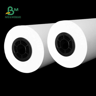 Rolo do papel de plotador da brancura 80gsm de 92%, rolo liso do Livro Branco para o plotador do CAD 24&quot; X 150ft