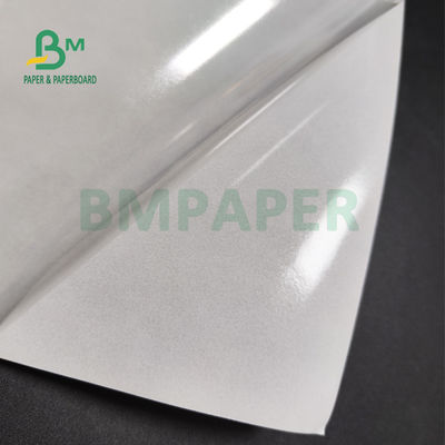 Etiqueta adesiva branca lustrosa 75gsm de papel 80gsm para o revestimento moldado lateral do supermercado um