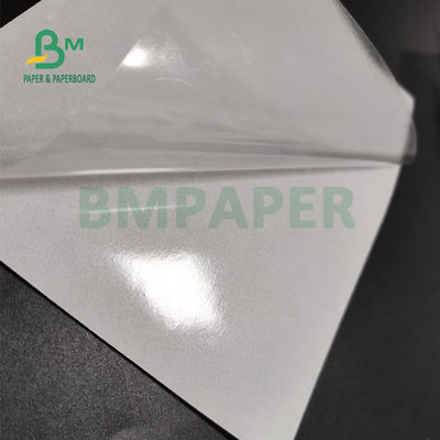 Etiqueta adesiva branca lustrosa 75gsm de papel 80gsm para o revestimento moldado lateral do supermercado um