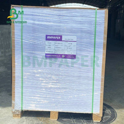 Etiqueta adesiva branca lustrosa 75gsm de papel 80gsm para o revestimento moldado lateral do supermercado um