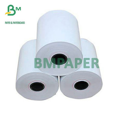Rolo de papel térmico 48g 55g da caixa registadora branca alta para a máquina da posição