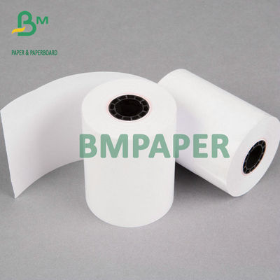 Rolo de papel térmico 48g 55g da caixa registadora branca alta para a máquina da posição