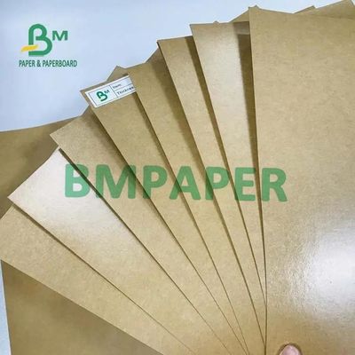 O PE revestiu o papel de placa de Brown Kraft para a placa do recipiente de alimento o PE 300g + 15g